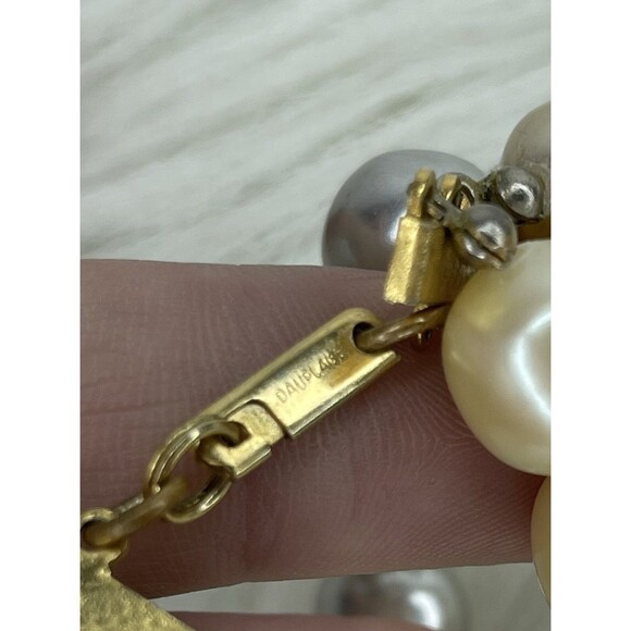 Carol Dauplaise Faux Pearls Necklace 31.5" Multi Strand Statement Patent 3427691 - Picture 11 of 12